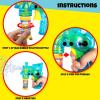 ArtCreativity Light Up Bubble Gun Trains – 2 Pack Bubble Gun Blasters and 4 Bottles of Bubbles Fluid – Train Bubbles Machine Toys for Boys – Train Toys for Toddlers and Kids Ages 1-3, 2-4, 4-8