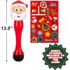 ArtCreativity Light Up Christmas Santa Bubble Wand for Kids, 14″ Bubble Blower with Lights & Sound Effects, Bubbles for Kids Ages 1-6 Bubble Toys, Christmas Goodie Bag Stocking Stuffers for Toddlers(Christmas Bubble Wand (1 Pack))