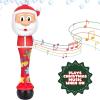 ArtCreativity Light Up Christmas Santa Bubble Wand for Kids, 14″ Bubble Blower with Lights & Sound Effects, Bubbles for Kids Ages 1-6 Bubble Toys, Christmas Goodie Bag Stocking Stuffers for Toddlers(Christmas Bubble Wand (1 Pack))