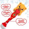 ArtCreativity Light Up Christmas Santa Bubble Wand for Kids, 14″ Bubble Blower with Lights & Sound Effects, Bubbles for Kids Ages 1-6 Bubble Toys, Christmas Goodie Bag Stocking Stuffers for Toddlers(Valentine’s Bubble Wand)