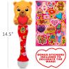 ArtCreativity Light Up Christmas Santa Bubble Wand for Kids, 14″ Bubble Blower with Lights & Sound Effects, Bubbles for Kids Ages 1-6 Bubble Toys, Christmas Goodie Bag Stocking Stuffers for Toddlers(Valentine’s Bubble Wand)