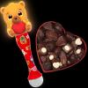 ArtCreativity Light Up Christmas Santa Bubble Wand for Kids, 14″ Bubble Blower with Lights & Sound Effects, Bubbles for Kids Ages 1-6 Bubble Toys, Christmas Goodie Bag Stocking Stuffers for Toddlers(Valentine’s Bubble Wand)