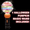 ArtCreativity Light Up Halloween Toys for Kids, Pumpkin Magic Wand, Light Up Toys for Kids with Lights & Spinning Effects, for Kids, Toddlers, and Baby’s, Unique Halloween Party Favors(Light Up with Sounds)