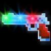 ArtCreativity Light Up Pixel Toy Gun for Kids – 10 Inch Retro Block Blaster with Flashing LEDs, Batteries Included, Fun Halloween Costume Accessory and Video Game Party Favor