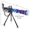 ArtCreativity Light Up Rotary Machine Toy Gun with Tripod Stand – Rotating Barrel, LED and Sound Effects – 23 Inch Pretend Play Military Rifle – Batteries Included – Gift for Kids