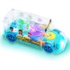 ArtCreativity Light Up School Bus Toy for Toddlers – Bump and Go School Toy Bus with Colorful Spinning Gears, LED Lights, and Music – Autism Sensory Toys for Boys Ages 4 5 6 7 8