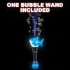 ArtCreativity Light Up Shark Bubble Wand for Boy, 11.5 Inch Bubbles for Toddlers 1-3, Bubble Blower Wand with Thrilling LED Effect, Bubble Fluid and Batteries Included, Great for Kids