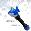 ArtCreativity Light Up Shark Bubble Wand for Boy, 11.5 Inch Bubbles for Toddlers 1-3, Bubble Blower Wand with Thrilling LED Effect, Bubble Fluid and Batteries Included, Great for Kids