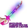 ArtCreativity Light Up Shark Sword for Kids – Set of 2, 15 Inch Dress-Up Toy Sword with Flashing LED Lights – Best Birthday Gift for Boys and Girls Ages 3, 4, 5, 6, 7, 8 (Pink)