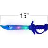 ArtCreativity Light Up Shark Swords for Kids, Halloween Costume Accessories, Halloween Light Up Toys, Set of 3, 15 Inch Toy Sword with Flashing LED Lights, Great Toy Sword for Kids(15 inch)