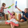 ArtCreativity Light Up Shark Swords for Kids, Halloween Costume Accessories, Halloween Light Up Toys, Set of 3, 15 Inch Toy Sword with Flashing LED Lights, Great Toy Sword for Kids(15 inch)