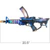 ArtCreativity Light Up Space Rifle Toy Gun, Cool LED and Sound Effects, 20.5 Inch Pretend Play Military Submachine Pistol with Batteries Included, Great Gift for Boys and Girls