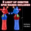 ArtCreativity Light Up Spinning Wand for Kids – LED Spinning Light Up Toy with Flashing Lights – Fun Light Spinner Toy for Parties, Birthdays, Classroom Prizes, and Gifts – Batteries Included(2 Pack)