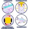 ArtCreativity Light-Up Airplane Toy – Kids Airplane Toy with Takeoff Sounds, LED Lights, and Moving Wheels – Bump and Go Action, for Kids Ages 4-8, Boys and Girls Birthday Present