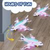 ArtCreativity Light-Up Airplane Toy – Kids Airplane Toy with Takeoff Sounds, LED Lights, and Moving Wheels – Bump and Go Action, for Kids Ages 4-8, Boys and Girls Birthday Present