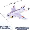 ArtCreativity Light-Up Airplane Toy – Kids Airplane Toy with Takeoff Sounds, LED Lights, and Moving Wheels – Bump and Go Action, for Kids Ages 4-8, Boys and Girls Birthday Present