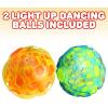 ArtCreativity Light-Up Dancing Ball with Sound Effects, Set of 2, LED Vibrating and Singing Ball for Kids, LED Party Supplies for Birthdays and More, Best Gift and Party Favors for Boys and Girls