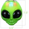 ArtCreativity Light-Up Flip Alien Mask, Halloween Martian Face Mask with Multiple Flashing Modes and Adjustable Strap, LED Scary Mask for Kids, Fun Halloween Costume Accessories, Great Gift Idea