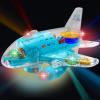 ArtCreativity Light-Up Transparent Airplane Toy for Toddlers 1-3, Fun Bump-and-Go Plane Toy for Kids 3-5, with Colorful Moving Gears, Music, and LED Effects – Perfect Airplane Gift for Boys and Girls