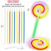 ArtCreativity Lollipop Glow Sticks for Kids – Set of 12 Spinner Light Up Sticks – Halloween Glow Stick Light Up Party Favors – Glow in The Dark Accessories
