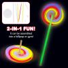 ArtCreativity Lollipop Glow Sticks for Kids – Set of 12 Spinner Light Up Sticks – Halloween Glow Stick Light Up Party Favors – Glow in The Dark Accessories