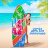 ArtCreativity Luau Surfboard Inflate, Inflatable Surfboard for Beach, Tropical and Luau Party Decorations, Inflatable Pool Toy for Kids and Adults, Beach Party Inflate(60″ X 20″)
