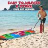 ArtCreativity Luau Surfboard Inflate, Inflatable Surfboard for Beach, Tropical and Luau Party Decorations, Inflatable Pool Toy for Kids and Adults, Beach Party Inflate(60″ X 20″)