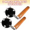ArtCreativity Mace Inflates, Set of 2, Inflatable Mace Toys for Kids, Renaissance Party Decorations, Spikey Ball and Chain Inflate, Swimming Pool Toys, Halloween Knight Costume Accessories, 31 Inches