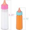 ArtCreativity Magic Baby Bottles, Set of 4, Includes 2 Juice and 2 Milk Baby Doll Bottles with Disappearing Liquid, Baby Doll Accessories for Girls, Pretend Play Toys for Hours of Imaginative Play