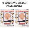 ArtCreativity Magnetic Drawing Face – 2 Pack – Travel Toys for Kids, Magnetic Toys Game, Magnet Drawing Doodle Board for Kids – Retro Toy, Vintage Toy, Travel Essentials Games for Ages 3+(2 Pack)
