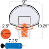 ArtCreativity Mini Basketball Hoop Trash Can Set, Includes Clip-On Hoop with Backboard, Inflatable Ball and Pump, Fun Indoor Basketball Hoop for Kids, Office Toys, Trashketball Classroom Games