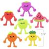 ArtCreativity Mini Bendable Fruit Toys (Set of 48) Fruit Party Favors Fidget Toys – 6 Assorted Designs Bendy Toys for Pinata Stuffers, Vibrant Stress Toys for Boys and Girls Birthday Pinata Filler