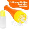 ArtCreativity Mini Blizzard Bubble Blower Set – 4-Pack Bubble Blasters with Bubble Mixture – Colorful Bubble Pipe Toys for Kids – Fun Summer Bubble Trumpet Set for Outdoor Play and Party Favors