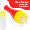 ArtCreativity Mini Blizzard Bubble Blower Set – 4-Pack Bubble Blasters with Bubble Mixture – Colorful Bubble Pipe Toys for Kids – Fun Summer Bubble Trumpet Set for Outdoor Play and Party Favors