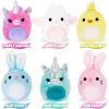 ArtCreativity Mini Plush Animal Toys – Set of 6 Soft Stuffed Animals for Kids in Pastel Colors – Bunny, Lamb, Chick & Unicorn Designs – Small Plush Toys for Goodie Bags, Party Favors & Gifts