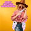 ArtCreativity Pink Cowgirl Holster and Western Toy Gun Set – Pink Toy Gun with Holster for Girls Cowgirl Costume, 2 Gun Toys, and Brown Western Belt – Cowgirl Accessories for Girls Halloween Costume