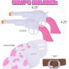 ArtCreativity Pink Cowgirl Holster and Western Toy Gun Set – Pink Toy Gun with Holster for Girls Cowgirl Costume, 2 Gun Toys, and Brown Western Belt – Cowgirl Accessories for Girls Halloween Costume