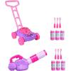 ArtCreativity Pink and Purple Bubble Lawn Mower and Bubble Leaf Blower for Toddlers Bubble Machine Outside Outdoor Toys for Toddlers 1-3, Summer Toys for Girls, (10 Pack) Bundle