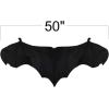 ArtCreativity Plush Wearable Bat Wings, 1 Pair, Kids’ Bat Halloween Costume Made of Soft Material, Dress Up Accessories for Boys and Girls in Black