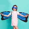 ArtCreativity Plush Wearable Butterfly Wings, 1 Pair, Butterfly Wings for Girls & Boys in Blue, Kids’ Butterfly Halloween Costume Made of Soft Material, Dress Up Accessories for Children