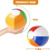 ArtCreativity Rainbow Inflatable Beach Balls Bulk (Pack of 12) Multicolored 12″ Floating Toddler Pool Toys, Summer Water Toys for Boys and Girls, Luau Party Decorations, Beach Essentials