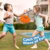 ArtCreativity Soft Water Frisbees for Kids, Soft Sports Discs (3 Pack), Beach Water Toys & Swimming Pool Toys for Kids, Backyard Fun Toy & Outdoor Summer Games, Birthday Gifts for Boys & Girls(Green  Orange & Yellow)