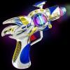 ArtCreativity Space Blaster Toy Gun – Light Up Alien Ray Gun with Flashing LEDs & Sound, Futuristic Space Gun Toy with Batteries Included, Fun Gift for Kids