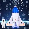 ArtCreativity Spaceship Bubble Toy – Outer Space Bubble Machine with Bubble Solution and Astronaut Figurine – Bubble Makers for Kids Outside Play – Space Toys for Kids – Galaxy Party Supplies