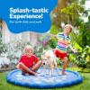 ArtCreativity Splash Pad for Kids and Pets – 60 Inches – Non-Slip Sprinkler Baby Play Mat with Sound & Light – Outside Water Toys for Toddlers and Dogs – Inflatable Kiddie Summer Wading Pool Toy