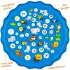 ArtCreativity Splash Pad for Kids and Pets – 60 Inches – Non-Slip Sprinkler Baby Play Mat with Sound & Light – Outside Water Toys for Toddlers and Dogs – Inflatable Kiddie Summer Wading Pool Toy