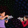 ArtCreativity Super Spinning Space Toy Gun (2 Pack), Red & Blue Light Up Toy Guns with Flashing Lights & Sound Effects, Space Blaster, Cosplay Ray Guns, Prop Toy Gun for Toddlers, Batteries Included