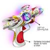 ArtCreativity Super Spinning Space Toy Gun (2 Pack), Red & Blue Light Up Toy Guns with Flashing Lights & Sound Effects, Space Blaster, Cosplay Ray Guns, Prop Toy Gun for Toddlers, Batteries Included