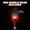ArtCreativity T-Rex Bubble Wand Toys – Light Up Illuminating Dinosaur Bubble Maker Wand, Bubble Blower with Cool LED Effects for Kids, Batteries and Bubble Fluid Included, Great Gift Idea, Party Favor