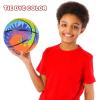 ArtCreativity Tie Dye Regulation Basketball for Kids, Bouncy Rubber Kick Ball for Backyard, Park, & Beach Outdoor Fun, Beautiful Rainbow Colors, Durable Outside Toys for Boys & Girls- Sold Deflated
